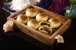 酱肉锅盔Crispy Stuffed Flatbread with Braised Pork煮込み豚肉入りクリスピーフラットブレッド (4個)（天府李米線 TINA'S NOODLE KITCHEN）