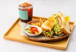 ポークカツサンドセット（HIBANA Cafe＆Bar）