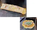 イカ焼き＆ねぎマヨイカ焼き（お好み焼き イカ焼き 油かすそば飯 おでん 奄美堂）