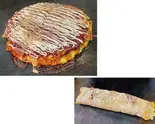 イカ焼き＆お好み焼き豚玉（お好み焼き イカ焼き 油かすそば飯 おでん 奄美堂）