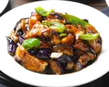 なすと豚肉じゃが芋炒め Eggplant and Pork Stir-Fry with Potatoes（膳香苑）