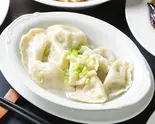 エビとニラ、玉子水餃子(8個) Boiled Shrimp Gyoza Dumplings with Eggs and Chinese Chives (8)（膳香苑）