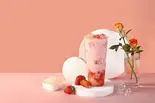 苺ミルクラテ草莓牛奶（茶々真珠ミルクティー）