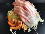 ミックス玉そば(広島お好み焼き かじ多)