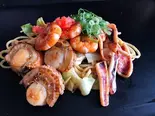 海鮮塩焼きそば(広島お好み焼き かじ多)