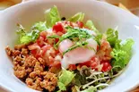 温玉のせヘルシー玄米タコライス～フレッシュサルサソースがけ～（玄米カフェ 実身美 京橋店 genmai café sangmi kyoubashiten）