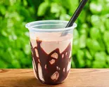 ラズベリー＆チョコバナナジュース Raspberry ＆ chocolate banana juice（【アサイーボウル＆スムージーボウル】シリアルモンスター）