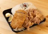 1キロからあげ＆とんかつ弁当（デカ盛り弁当はるき【唐揚げ弁当屋】名楽町店）