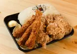 1キロからあげ＆エビフライ弁当（デカ盛り弁当はるき【唐揚げ弁当屋】名楽町店）