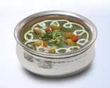43.シュリンプサーグカレー Shrimp saag curry（ムガルパレス 4号店）