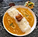 2種カレーライスセット( W curry rice /chicken tikka set )（インドレストラン＆バー ラナ 大阪公立大学前店）