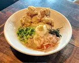 温 とり天ぶっかけうどん（釜あげうどん 楽）