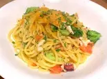 イカとブロッコリーのカラスミペペロンチーノ（リフランド）