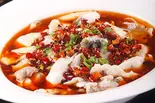 水煮鱼(四川風白身魚の激辛唐辛子煮)（中華料理 裕華楼）