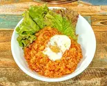 特製キムチチャーハン(温泉卵付き) Special Kimchi Fried Rice (Comes with Soft-Boiled Egg)（カントンの思い出大須店 kannton no omoide osu）