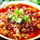 牛肉の薄切り山椒辛子煮込み(激辛)（味中味）