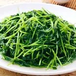 豆苗炒め（味中味）