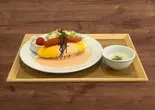 W明太クリームオムライス(スープ・サラダ付き)（たまごダイニング 卵と玉子）