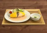 ふわとろ明太クリームオムライス(スープ・サラダ付き)（たまごダイニング 卵と玉子）