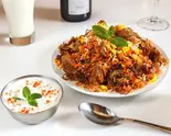 マトンビリヤニ Mutton Biryani（南インドレストラン プラバード）