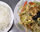 野菜炒め定食（中華料理 八龍）
