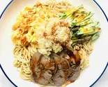 ネギ油まぜ牛肉拉麺(葱油牛肉拌拉麺)（大碗 蘭州拉麺•刀削麺）