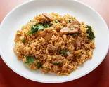 豚バラと青菜の醤油味炒飯ー扣肉炒饭（北京家庭菜 府中店）