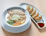 ホタテ醤油らぁめん＆黒豚餃子(5個)（生わんたんらぁめん専門店 赤黄緑）