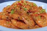 エビの塩コショウ炒め(椒盐大虾)（寛窄巷子 カンザイシャンズ 蒲田店）