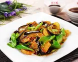 じゃが芋、ピーマンとナス炒め(地三鲜)（寛窄巷子 カンザイシャンズ 蒲田店）