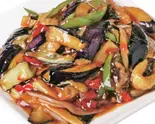 ナスの四川風炒め(鱼香茄条)（寛窄巷子 カンザイシャンズ 蒲田店）