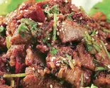 牛肉のクミン炒め(孜然牛肉)（寛窄巷子 カンザイシャンズ 蒲田店）
