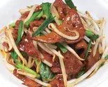 ニラレバ炒め(韭菜猪肝)（寛窄巷子 カンザイシャンズ 蒲田店）