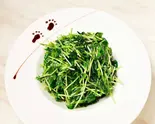 豆苗さっぱり炒め Refreshing Pea Sprouts Stir-Fry(香港飲茶 唐朝)