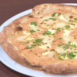 博多明太子ポテト、北海道クリームチーズのピッツァ Mentaiko,potato,creamcheese（Pizzeria Regista）