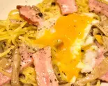 3種きのことベーコンのカルボナーラ～トリュフ風味～（Pizzeria Regista）