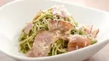 自家製ベーコンのしそジェノベーゼのスパゲッティ Shiso Genovese spaghetti（Pizzeria Regista）