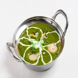 ほうれん草プラウン Sag Prawn（LAXMI 印度亭）