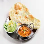 カレーナンセット Curry Naan Set【サラダ付き】（LAXMI 印度亭）