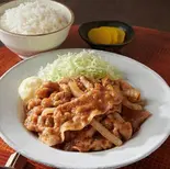生姜焼き弁当・Grilled pork with ginger sauce（samaアジアンダイニング）