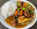 牛肉と茄子のかけご飯（中国料理 品珍酒家 瀬谷店）