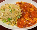 エビチリかけ炒飯（中国料理 品珍酒家 瀬谷店）