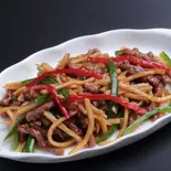 青椒豚肉絲(チンジャオロース)（中国名菜敦煌）