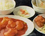 海老チリ定食（華洋2号店）