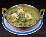 ほうれん草エビカレー Horensho Ebi Curry（本格インド・ネパール料理 シワリラ）