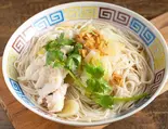 鶏と生姜、ごま油の薬膳麺線(麻油鶏麺線 ) Herbal Rice Noodles with Chicken, Ginger ＆ Sesame Oil（台湾屋台ごはんKica）