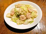 エビ醤油焼きそば 緑茶セット(伊右衛門または綾鷹)(喫茶 ラタン)
