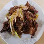 ラム肉のクミン炒め(孜然羊肉)（七左食堂）