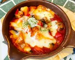 トマトとチキンのカチャトーラ+自家製パン(3個)+ドリンクのセット(ベーカリーカフェ G’RANBAKE南町田)