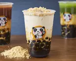 黒糖タピオカ入り北海道ミルク+きな粉(LUCKY茶千尋)